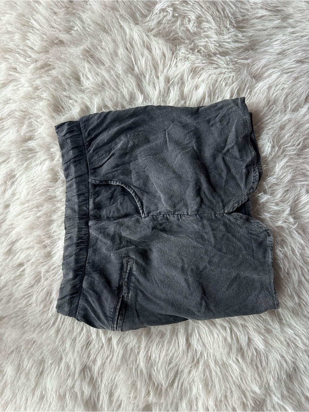 Chaser black crowd Washed Charcoal Elastic-Waist Athletic Shorts - Picture 13 of 13